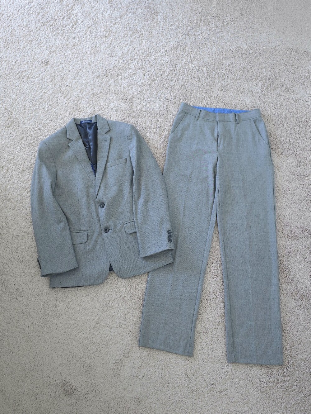 Boys Izod 2 Piece Gray Suit